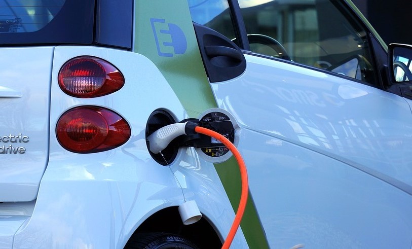 white car fueling